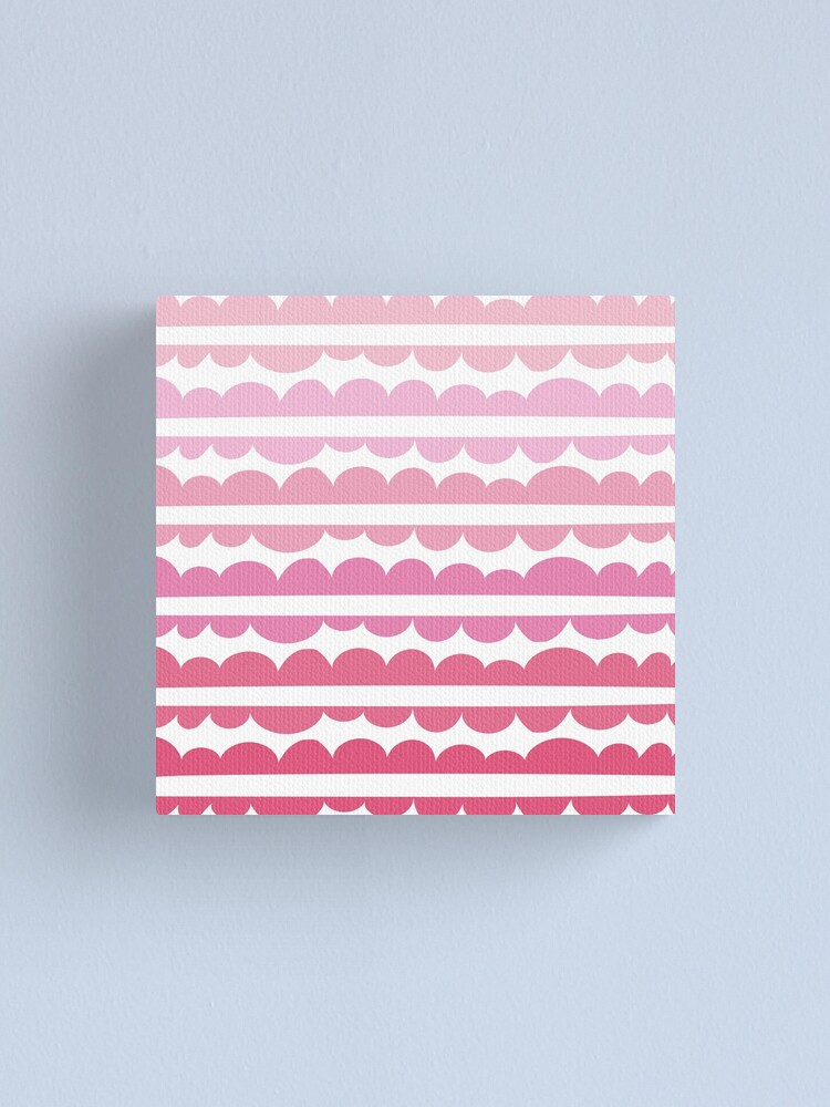 Alternate view of Mordidas Gradient Pink Canvas Print