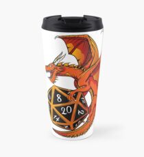 The Dice Dragon - D20, D4, D10, Dungeons & Dragons Travel Mug