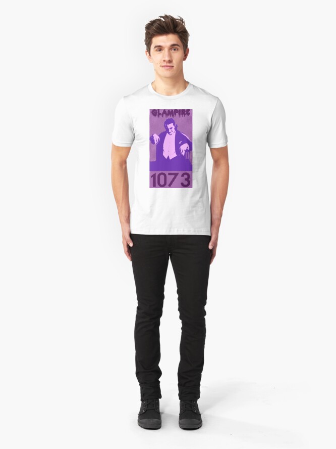 Alternate view of Horror Pop Art - Glampire Slim Fit T-Shirt