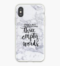 Three empty words - Shawn iPhone Case