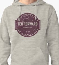 Ten Forward - Rustic Logo Design Pullover Hoodie