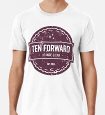 Ten Forward - Rustic Logo Design Men's Premium T-Shirt