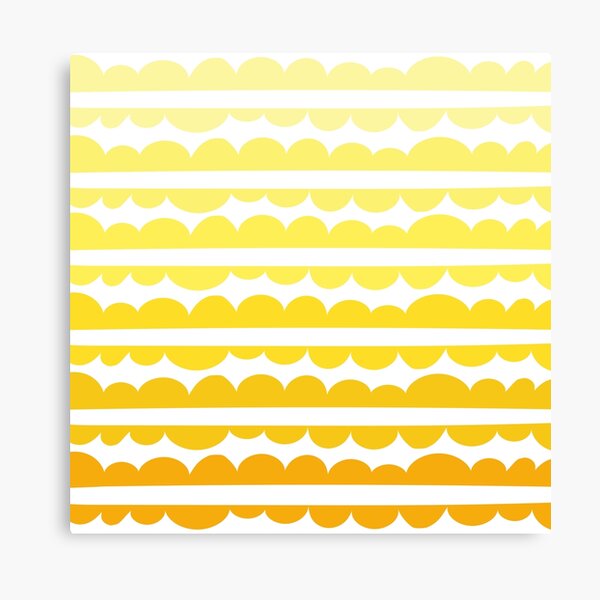 Mordidas Gradient Yellow Canvas Print