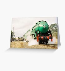 STEAMING Greeting Card