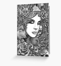Wolf two Greeting Card