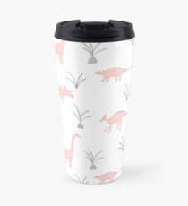 Pink Dinosaurs Travel Mug