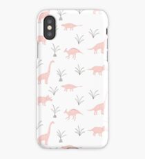 Pink Dinosaurs iPhone XS Case