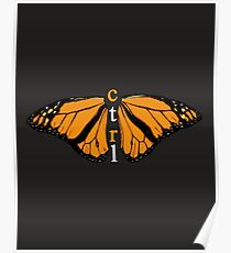 CTRL BUTTERFLY Poster