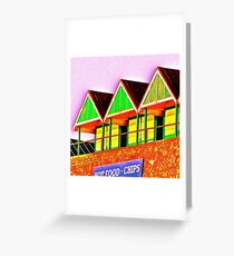 Langland Huts Greeting Card