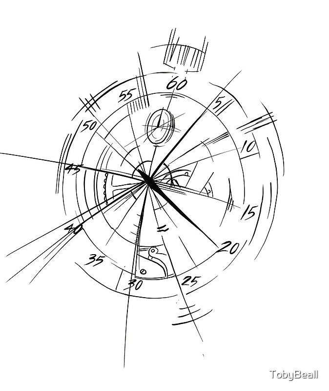 Stopwatch Tattoo: Posters | Redbubble