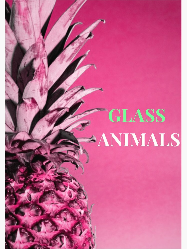 "Glass Animals Pineapple" Sticker by mariarok Redbubble