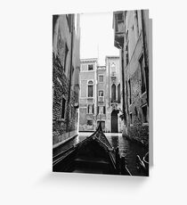 Venice In A Gondola Greeting Card