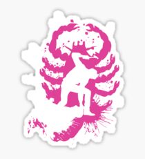 My hands are dirty Pink and White Sticker