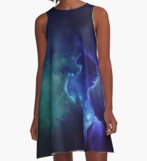 Nebula Galaxy Unicorn in Space A-Line Dress