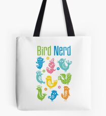 Bird Nerd - white Tote Bag
