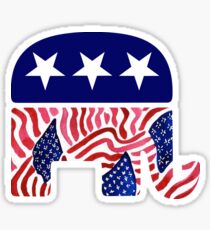 Republican Elephant Sticker
