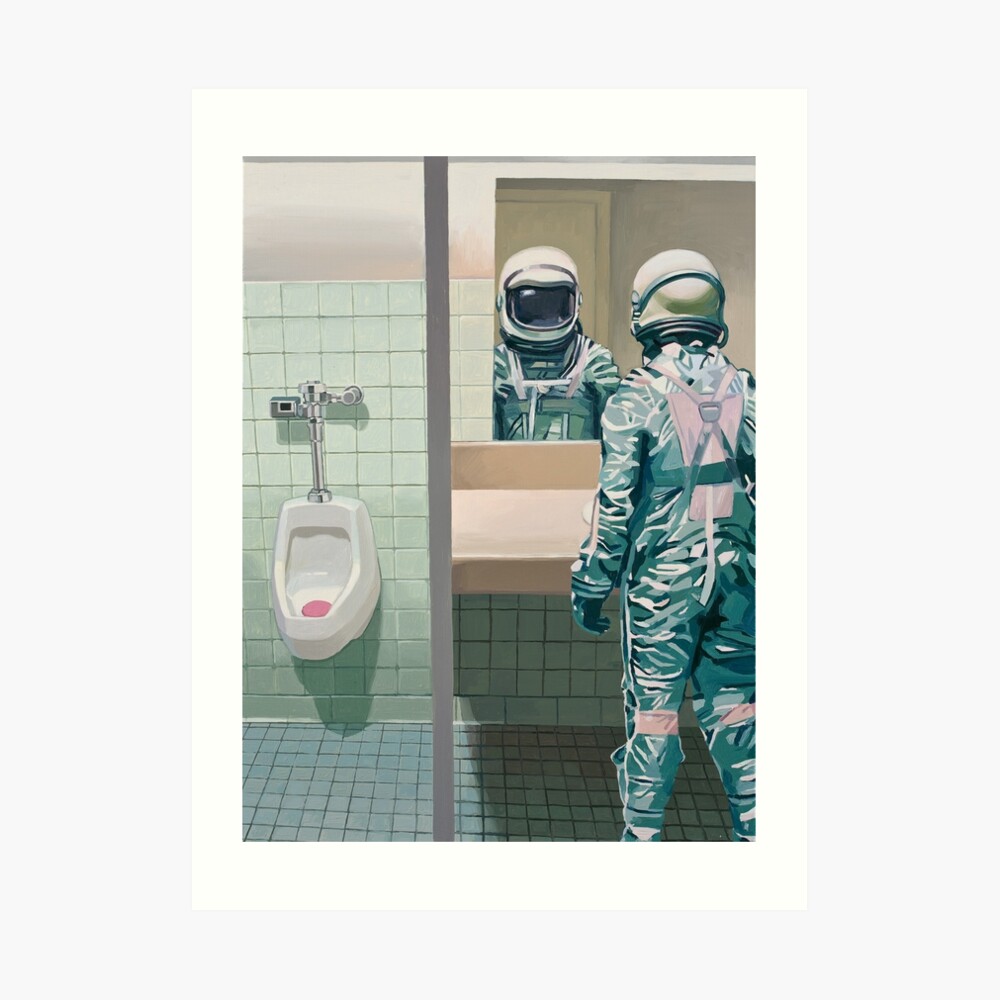The Men's Room Art Print