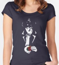 Nothing left unsolved (White) Women's Fitted Scoop T-Shirt