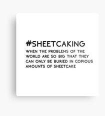 #SHEETCAKING Metal Print