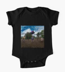 3 Kids on a Swing One Piece - Short Sleeve