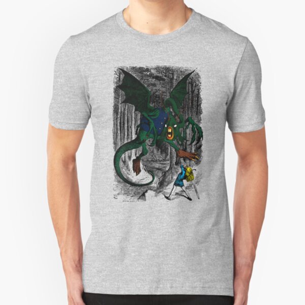 Alice Fights the Jabberwocky Slim Fit T-Shirt