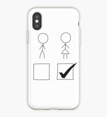 Zeigen Sie Ihren Stolz - Tick Box Female Vote iPhone-Hülle & Cover