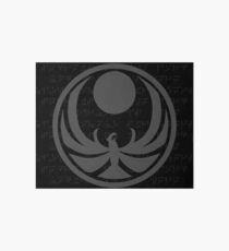 skyrim nightingale emblem w/ background Art Board