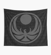skyrim nightingale emblem w/ background Wall Tapestry