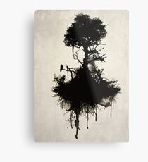 Letzter Baum steht Metallbild