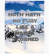HOTH HATH NO FURY LIKE A WAMPA SCORNED Poster