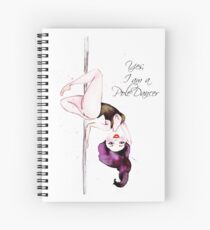 Pole Dancer Spiral Notebook