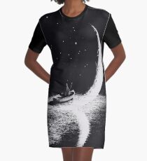 Arrival At Moonlight Graphic T-Shirt Dress