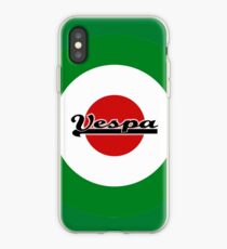 Italian Flag MOD Target With Small Vespa Word iPhone Case