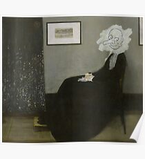 Whistler's Mother - Mr. Bean Poster