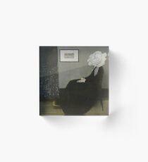 Whistler's Mother - Mr. Bean Acrylic Block