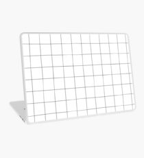 Black and white check, square, plaid pattern Laptop Skin
