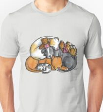 Pit bull terrier dogs - sleeping pile Unisex T-Shirt