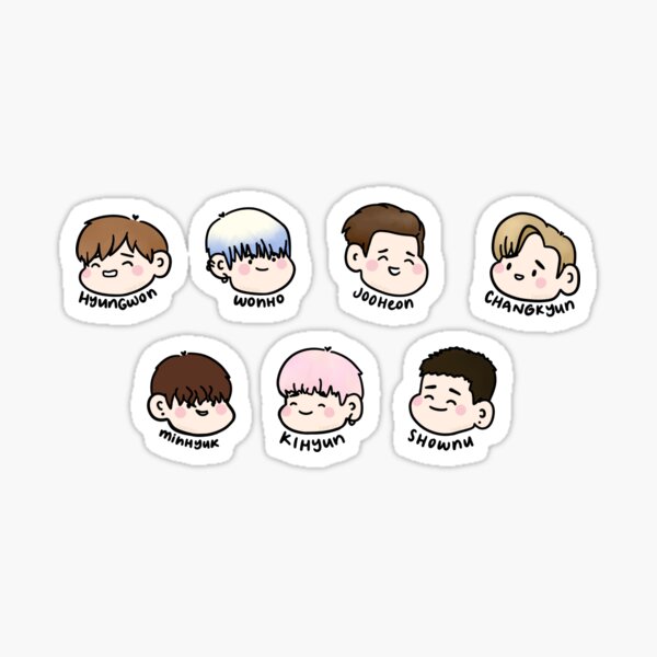 monsta x - fighter era set Sticker