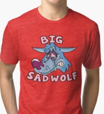 Big Sad Wolf Tri-blend T-Shirt