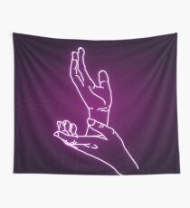 Neon Meanwhile (pink) Wall Tapestry