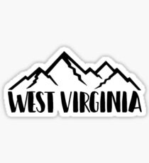 West Virginia Mountains Sticker
