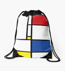 Mondrian Minimalist De Stijl Moderne Kunst Turnbeutel
