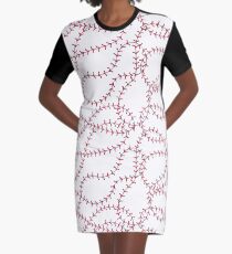 Baseball Graphic T-Shirt Dress