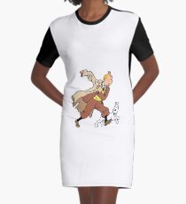 Tintin + Milou Hurry ! Graphic T-Shirt Dress
