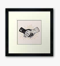 Warten Sie mal Gerahmtes Wandbild