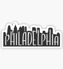 skyline silhouette - philadelphia Sticker