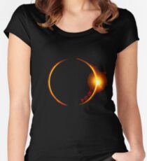 Solar Eclipse of 2017 Women's Fitted Scoop T-Shirt