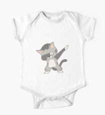 Dabbing Cat T-Shirt One Piece - Short Sleeve