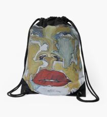 Bleu Océan Drawstring Bag