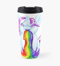 Unicorn Barfing Rainbow Travel Mug